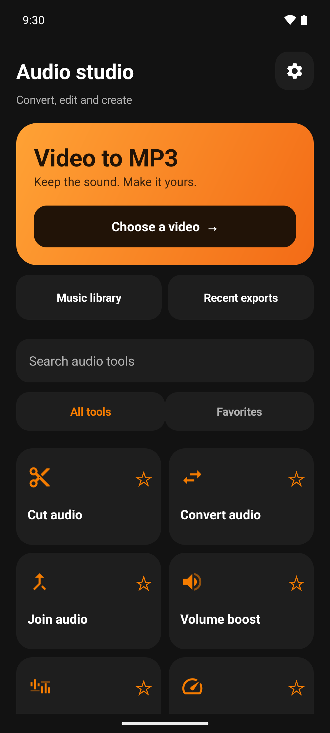 Video To Audio Audio studio with favorite tools